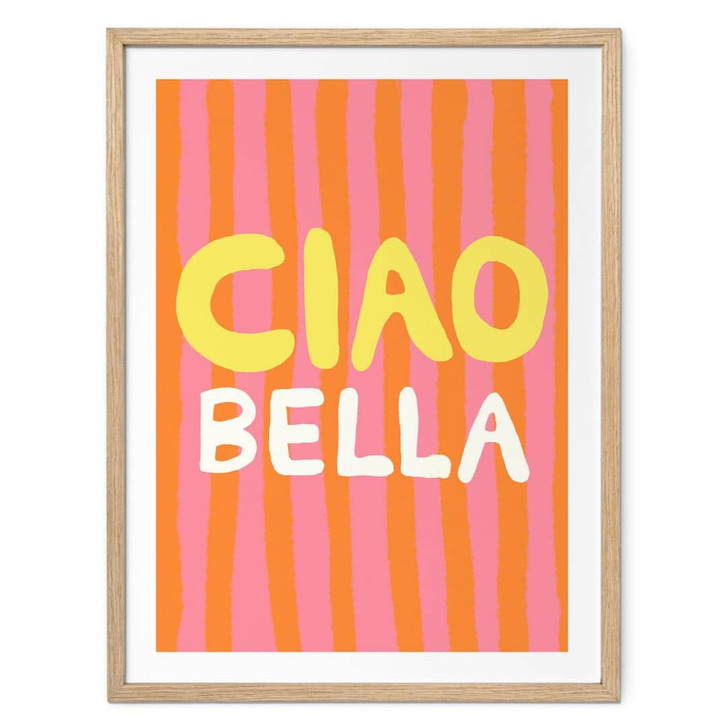Spruch Poster Ciao Bella - Studio Dolci - WA483363