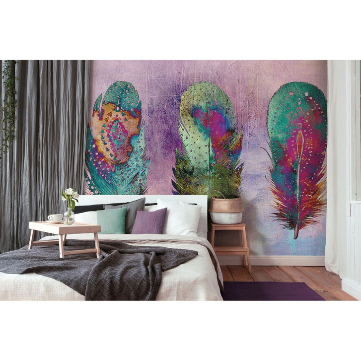 Fototapete Atelier 47 Motley Feather mit Federn - Architects Paper  - WA294836