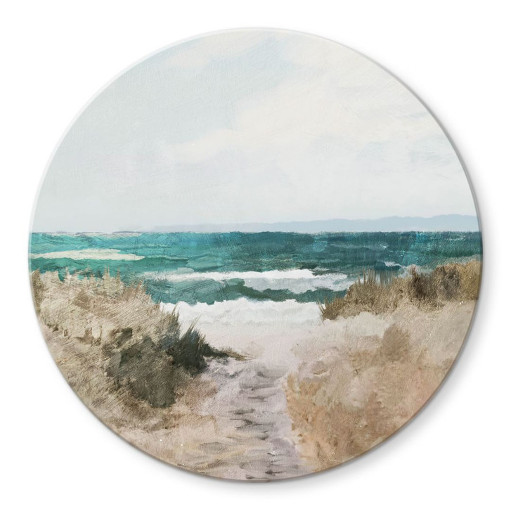 Glasbild Dünenweg zum Strand - Rund - Hobday - WA424788