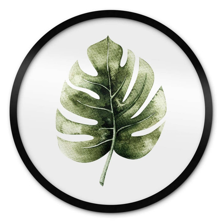 Poster Kvilis - Monstera Leaf - Rund - WA337706