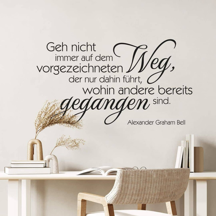Wandtattoo Geh nicht immer... - WA210703