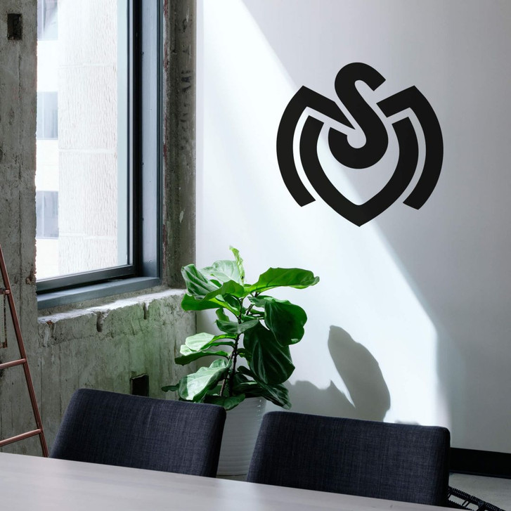 Wandtattoo MSV Duisburg Retro Logo einfarbig - WA215109