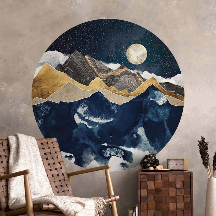 Wandtattoo Sternenhimmel im Winter - SpaceFrog Designs - Rund - WA417723