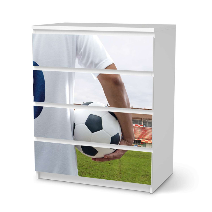 Folie IKEA Malm Kommode 4 Schubladen - Footballmania - CR105605