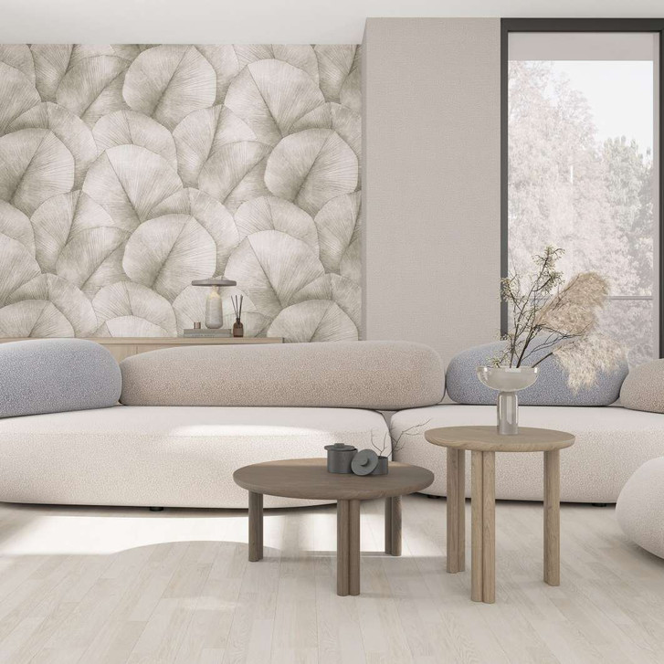 Fototapete mit grossen Blättern braun Floral 2.70 x 2.12 m - WA448727