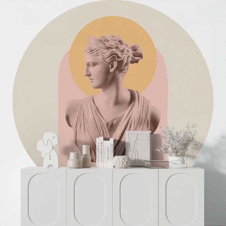 Fototapete Statue der Göttin Artemis - Grace Digital Art - Rund - Selbstklebend/Vlies - WA399347