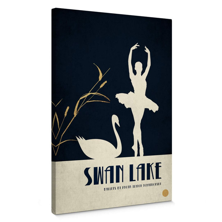 Leinwandbild Kubistika - Schwanensee - Swan lake - WA367605