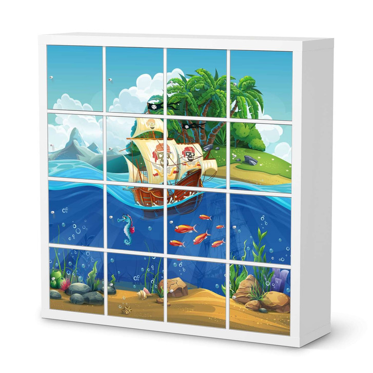 Möbelfolie IKEA Expedit Regal 16 Türen - Pirates - CR118114