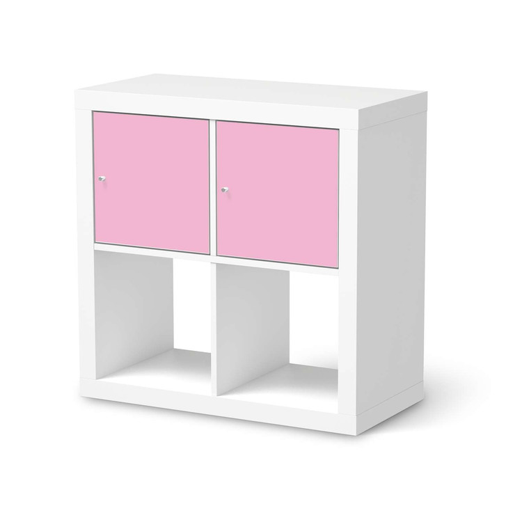 Möbelfolie IKEA Kallax Regal 2 Türen (quer) - Pink Light - CR115506