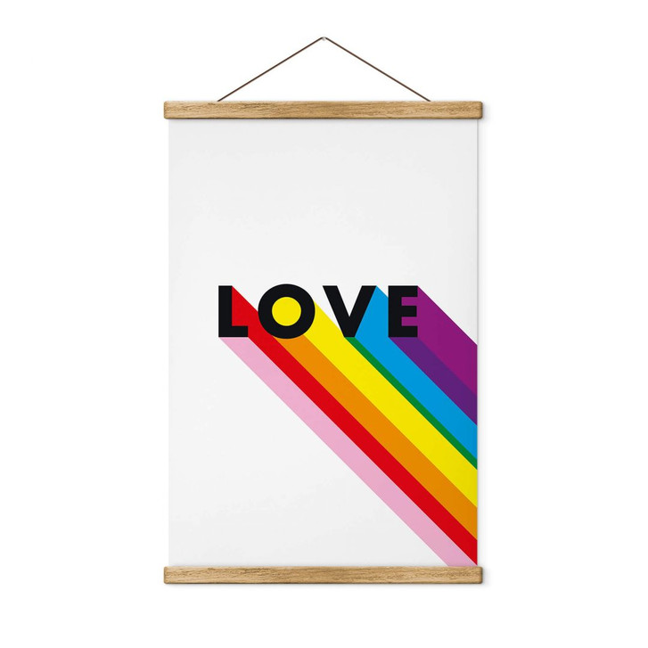 Stoffbild LGBTQIA& Love Regenbogen - WA411314