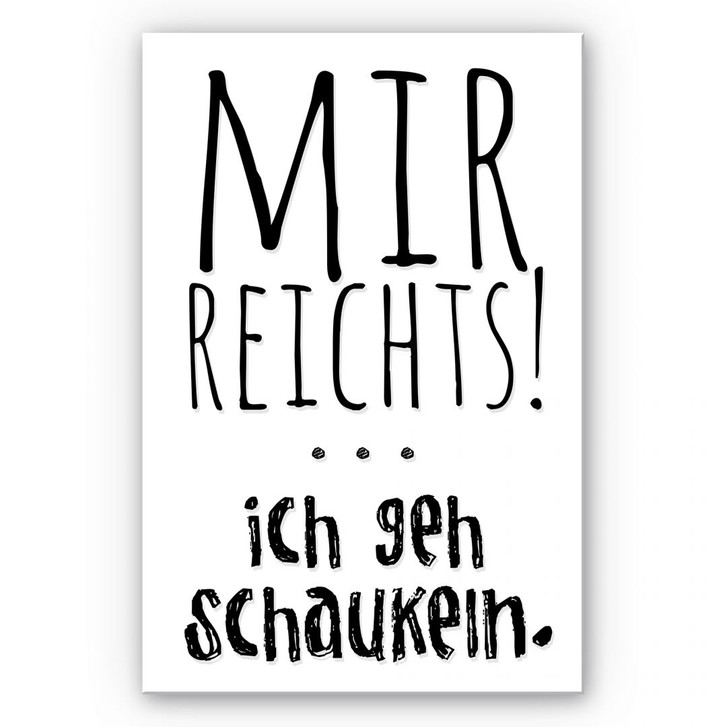 Wandbild Mir reichts, ich geh schaukeln - WA194539