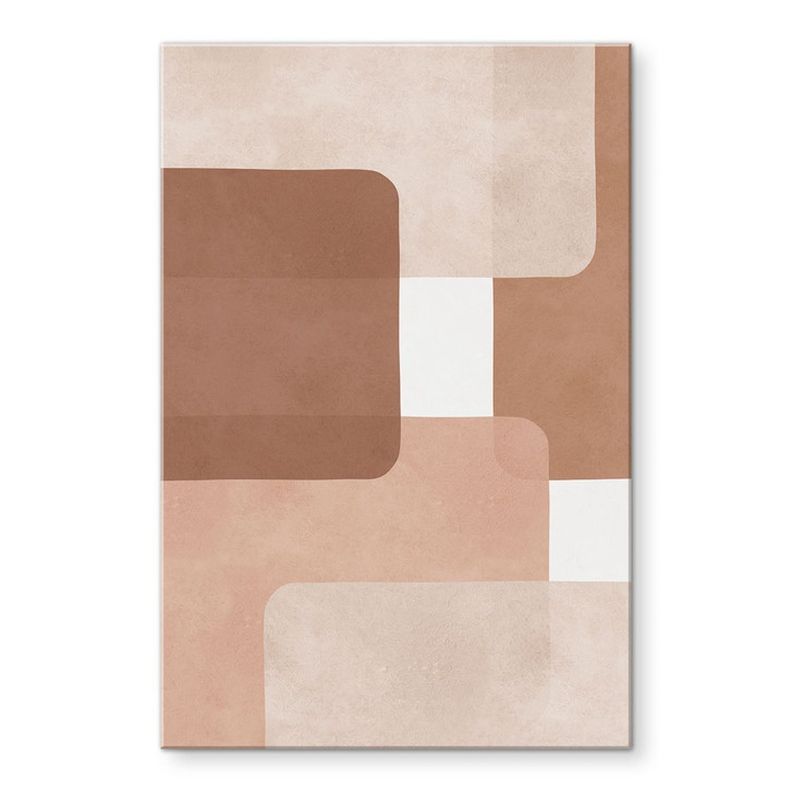 Acrylglasbild Boho Abstraktion in Beige-braun - Costa - WA436225