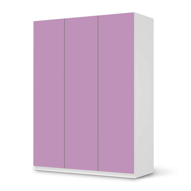 Folie IKEA Pax Schrank 201cm Höhe - 3 Türen - Flieder Light - CR105762