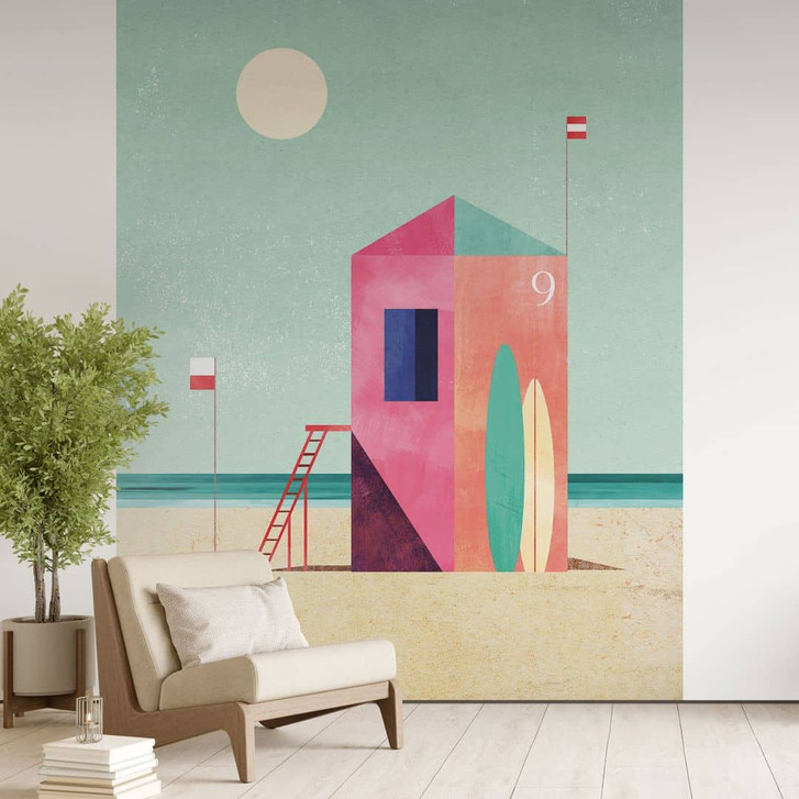 Fototapete Rettungshäuschen am Strand - Rivers - WA424175