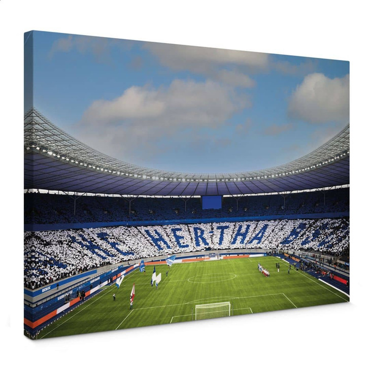 Leinwandbild Hertha BSC - Hertha Choreo in der Ostkurve - WA405136