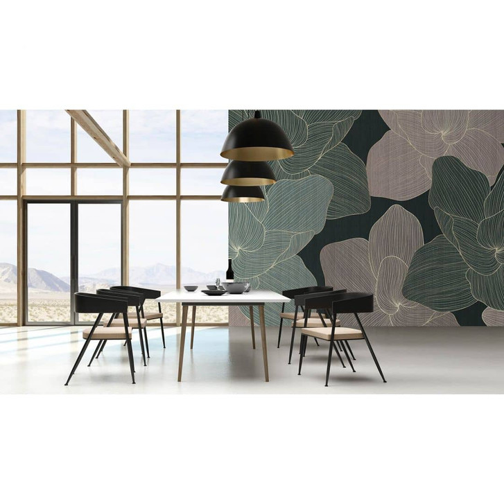 Livingwalls Fototapete Walls by Patel 3 Secret Place 2 grün, grau, gold - WA335843