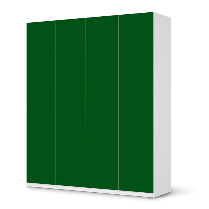 Möbelfolie IKEA Pax Schrank 236cm Höhe - 4 Türen - Grün Dark - CR116894