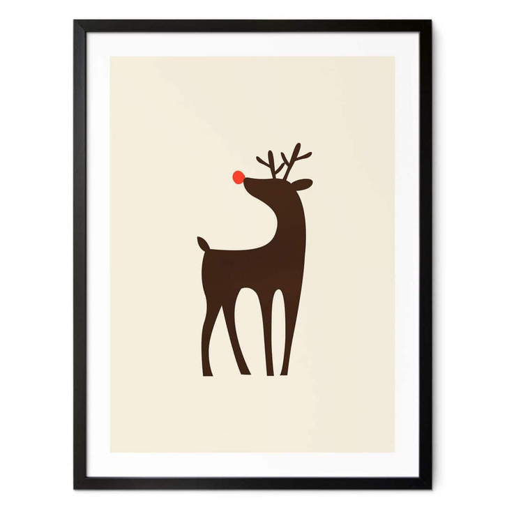 Poster Kubistika - Rudolph das Rentier - WA349200