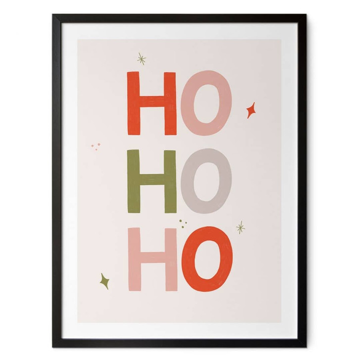 Poster Weihnachtliches Ho Ho Ho - Lisboa - WA498109