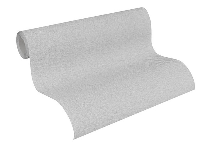 Strukturtapete in Textiloptik Blau Grau – Vliestapete einfarbig modern strukturiert - WA504926