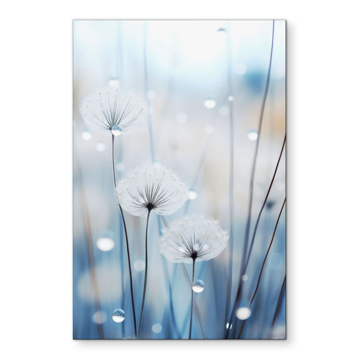 Wandbild Tauperlen auf Pusteblumen - Treechild - Alu-Dibond - WA492178