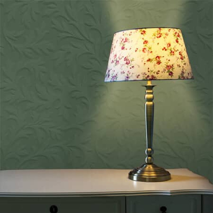 Anaglypta® High Leaf Luxuriöse strukturierte Vinyltapete überstreichbar, weiss - WA314138