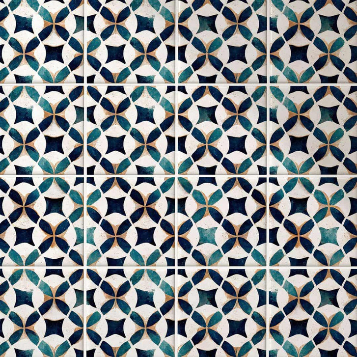 Fliesenaufkleber Portugiesisches Muster Azulejo - Treechild - 12er Set - WA431826