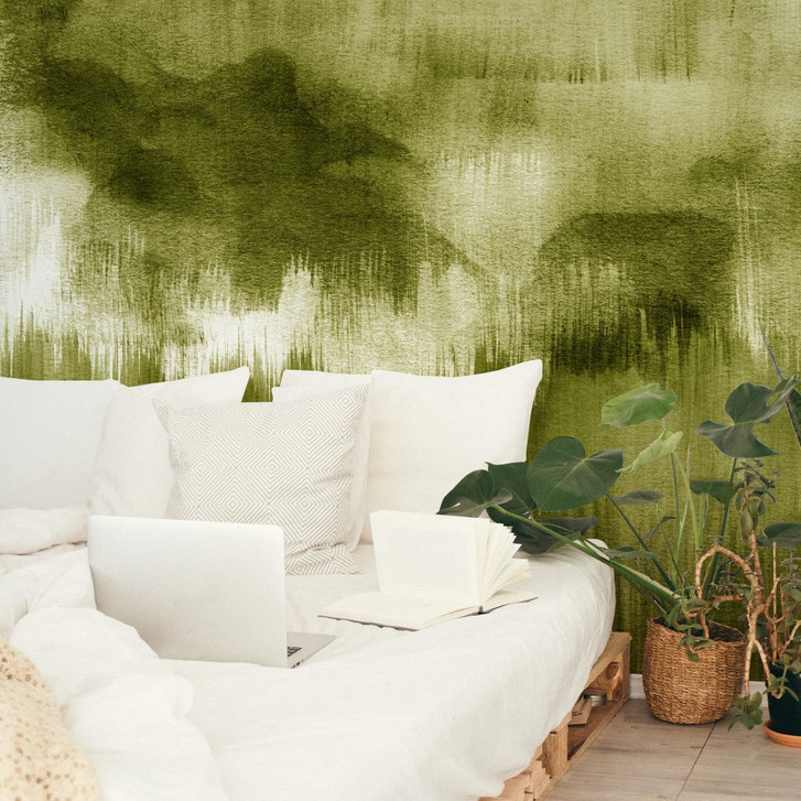 Fototapete Nouveauprints - Watercolour Brush Strokes (grün) - WA285008