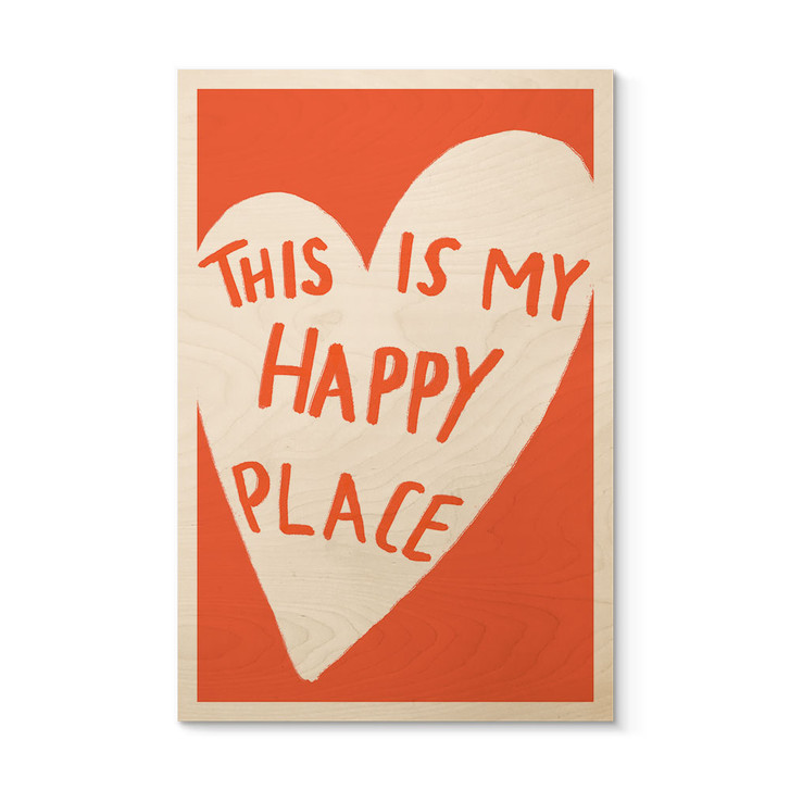 Holzbild This is my happy place mit Herz - Fritsch - WA436380