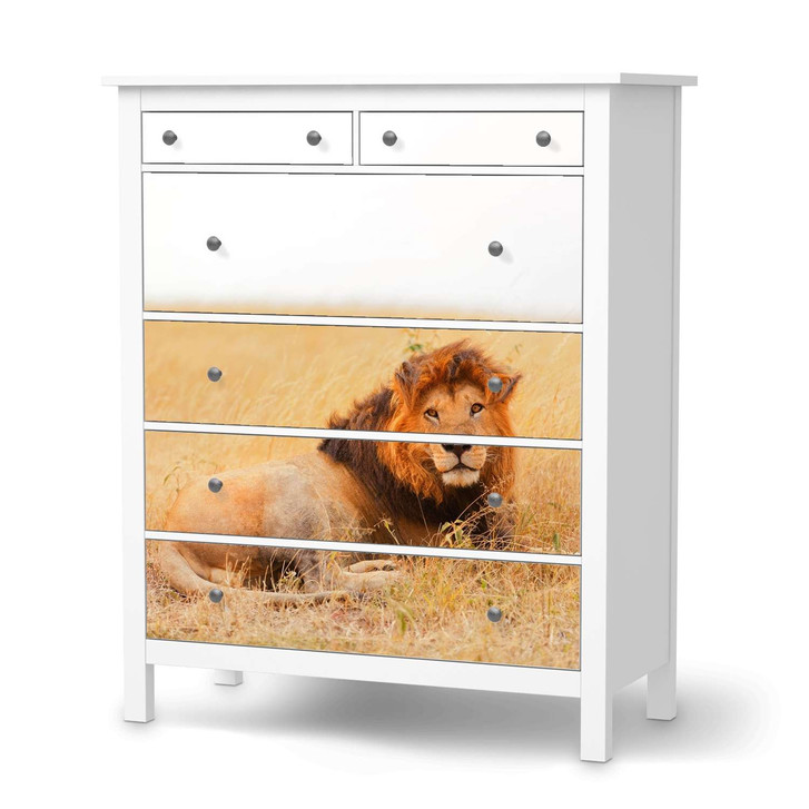 Klebefolie IKEA Hemnes Kommode 6 Schubladen - Lion King - CR111382