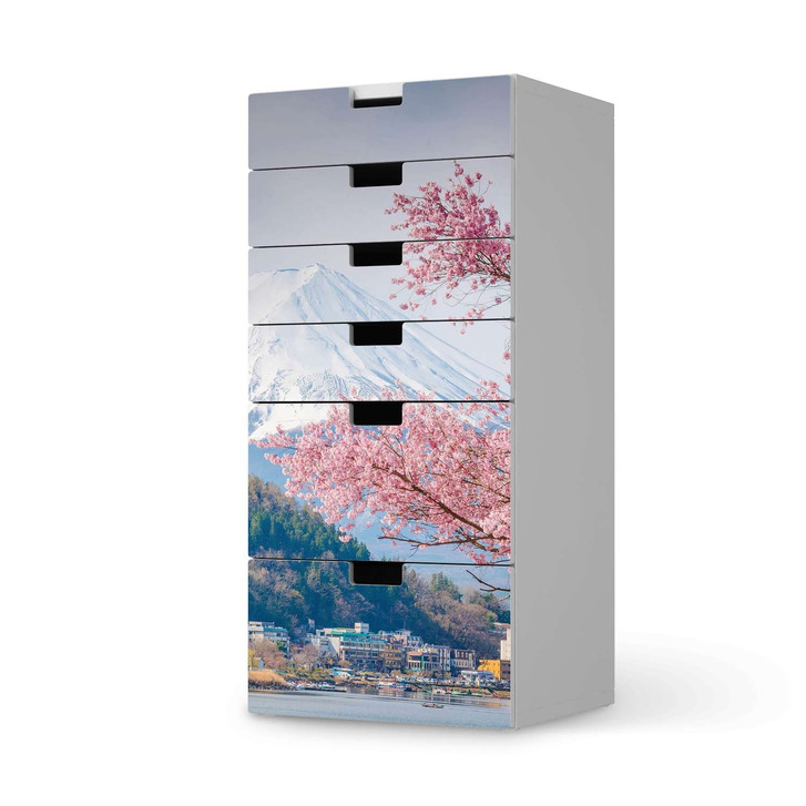 Klebefolie IKEA Stuva / Malad Kommode - 6 Schubladen - Mount Fuji - CR110469