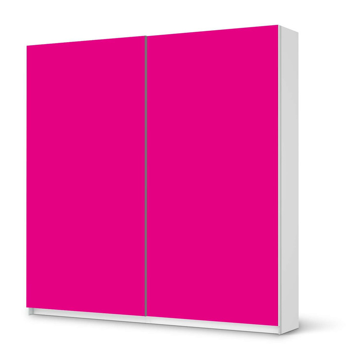 Möbel Klebefolie IKEA Pax Schrank 201cm Höhe - Schiebetür - Pink Dark - CR113891
