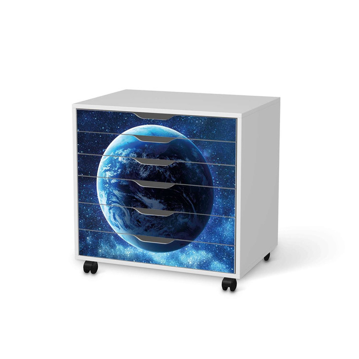 Möbelfolie IKEA Alex Rollcontainer 6 Schubladen - Planet Blue - CR114256