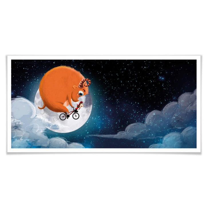 Poster Eine Fahrradtour bei Nacht - WA160010