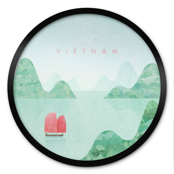 Poster Halong-Bucht auf Vietnam-Reisen - Rivers - Rund - WA473730
