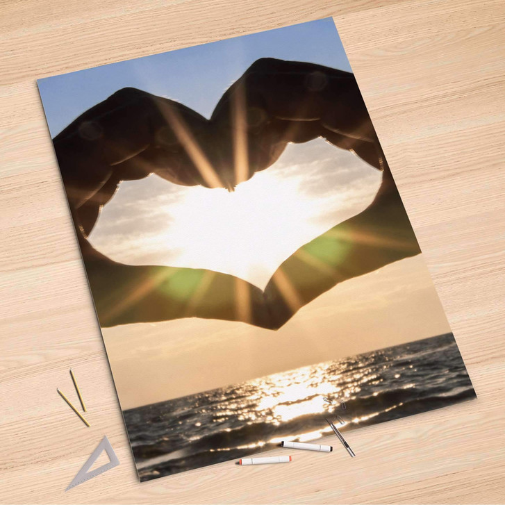 Folienbogen (100x150cm) - Sunny Heart - CR106278