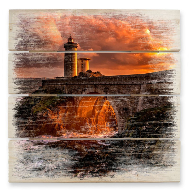 Holzbild Denis - Sun is down - 40 x 41.5 cm - WA131962