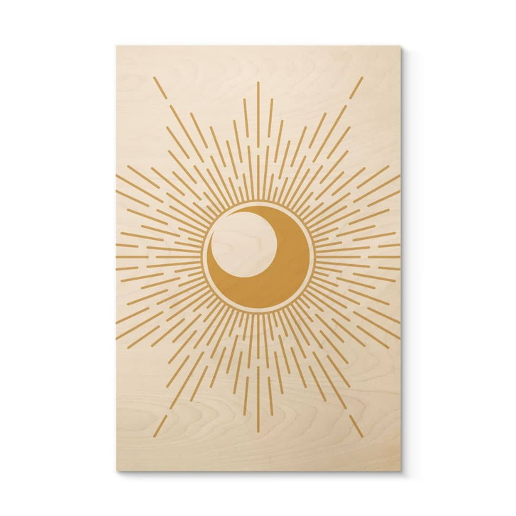 Holzbild Goldene Sonnenstrahlen - KsanaKalpa - WA459638