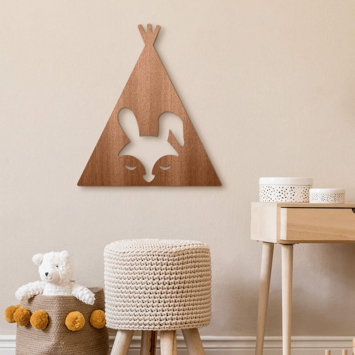 Holzdeko Mahagoni - Tipi - Hase - WA333270