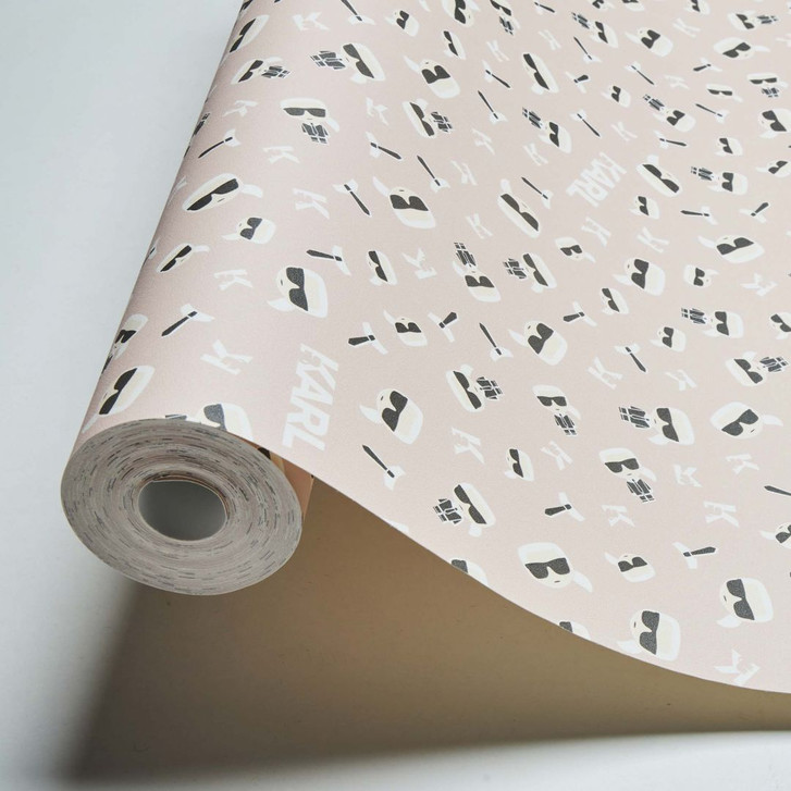 Karl Lagerfeld Wallpaper Vliestapete Ikonik beige, schwarz, weiss - WA306588