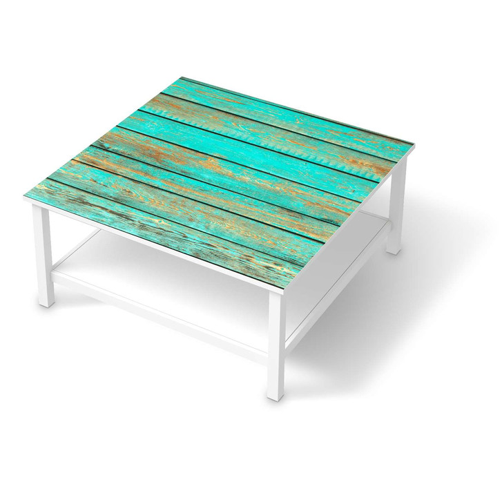 Klebefolie IKEA Hemnes Tisch 90x90cm - Wooden Aqua - CR109583