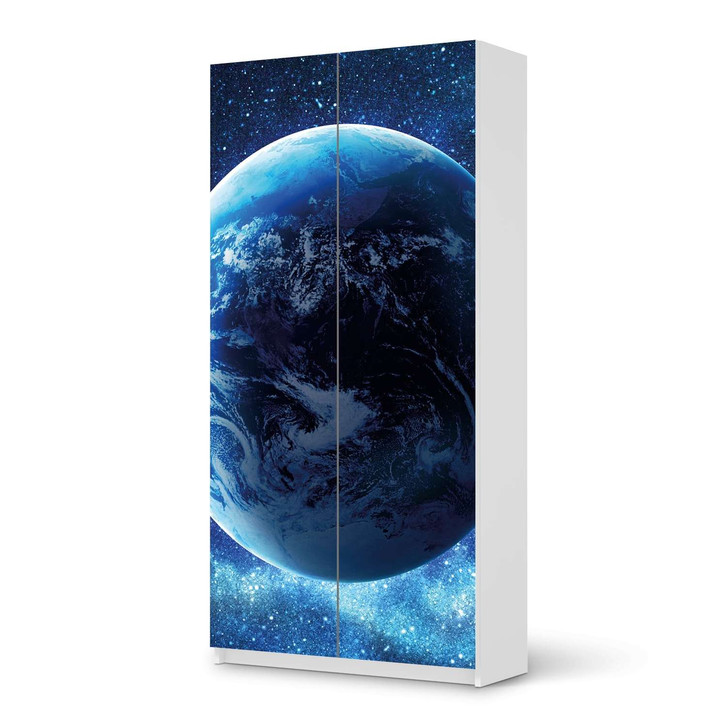 Klebefolie IKEA Pax Schrank 201cm Höhe - 2 Türen - Planet Blue - CR109976