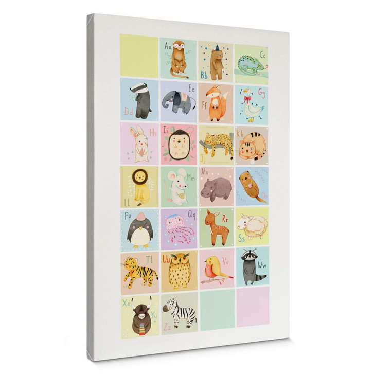Leinwandbild Loske - Tierisches Alphabet - WA306982