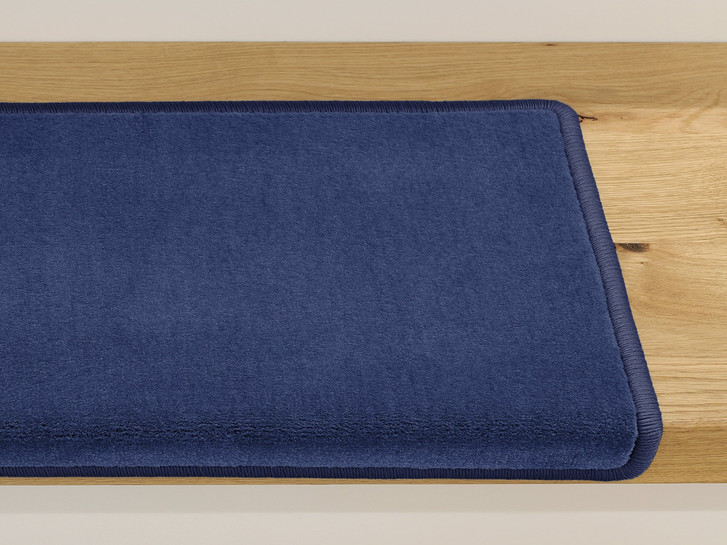 Luca Velours Stufenmatte Rechteckig in Indigo - TS487068