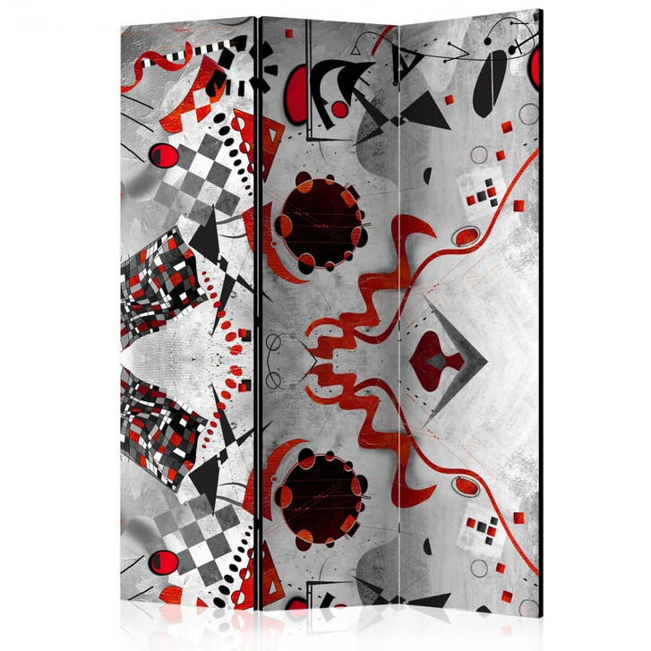 Paravent, Raumteiler freistehend, Trennwand - Geometrischer Kosmos - WA453592