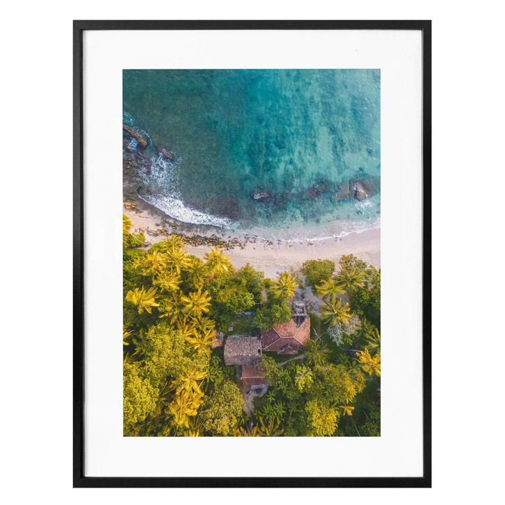 Poster Der Blick von oben: Das Haus am Meer - WA257194