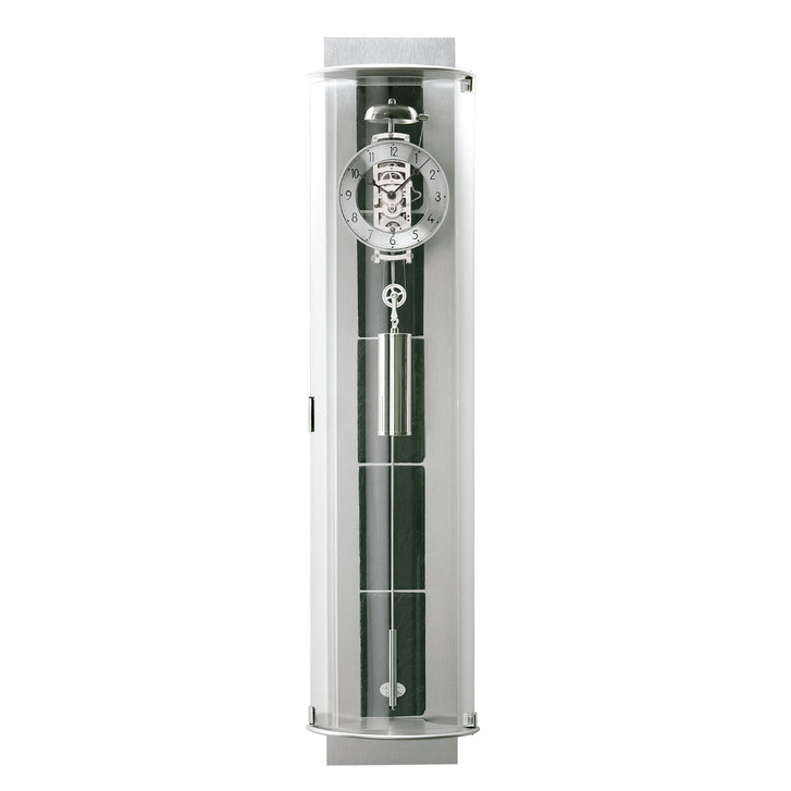 Regulator Feinstlackiertes Holzgehäuse mit Aluminium-Oberfläche, Naturschiefer-Elemente - UG101273