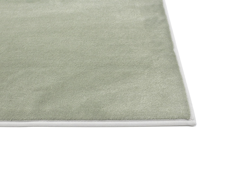 Samantha Velours Paspelteppich Rechteck Wunschmass in Green - TS497922