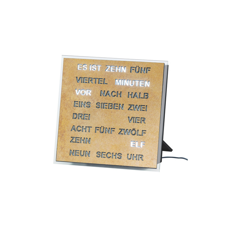 Tischuhr Kunststoffgehäuse mit 220V Adapter - UG100272