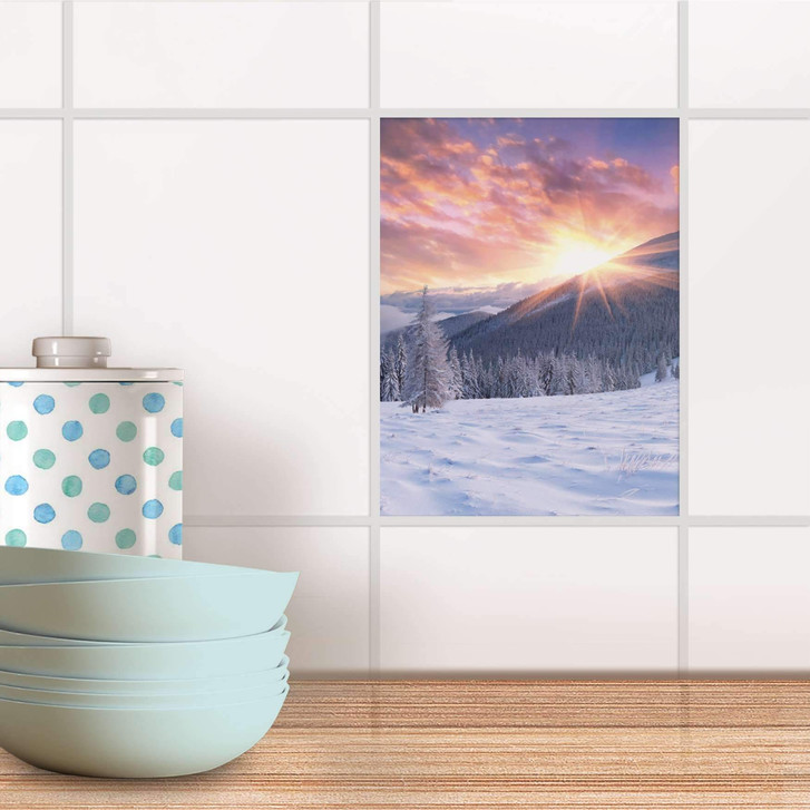 Fliesensticker - Zauberhafte Winterlandschaft - CR105140